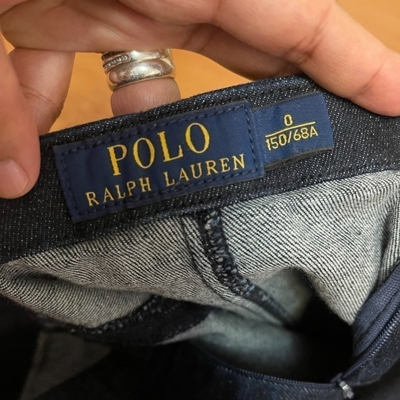 POLO RALPH LAUREN midi skirt jeans in navy blue - Picture 8 of 10